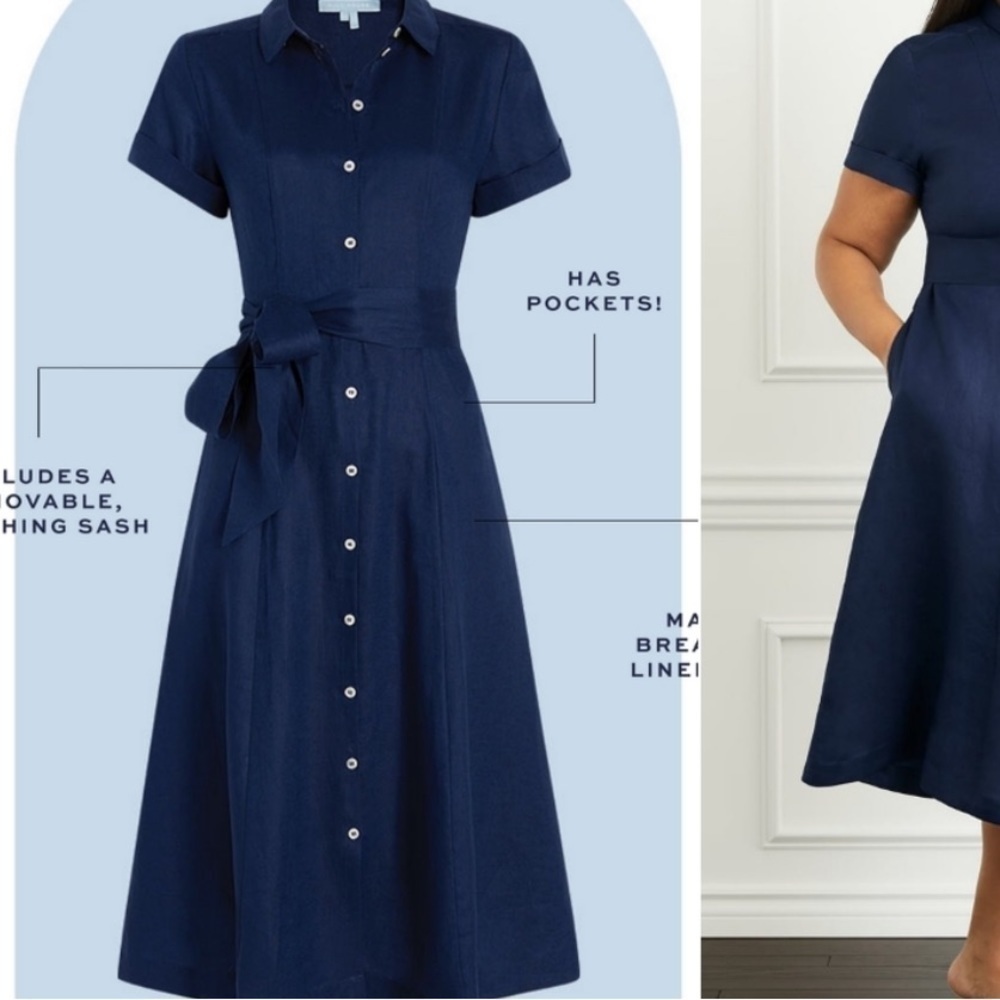 Hill House Lily Navy Blue Dress Size XS - Picture 3 of 4